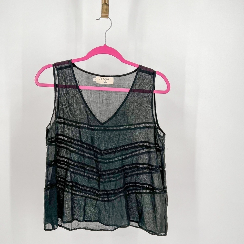 Cotélac Black Tank Top